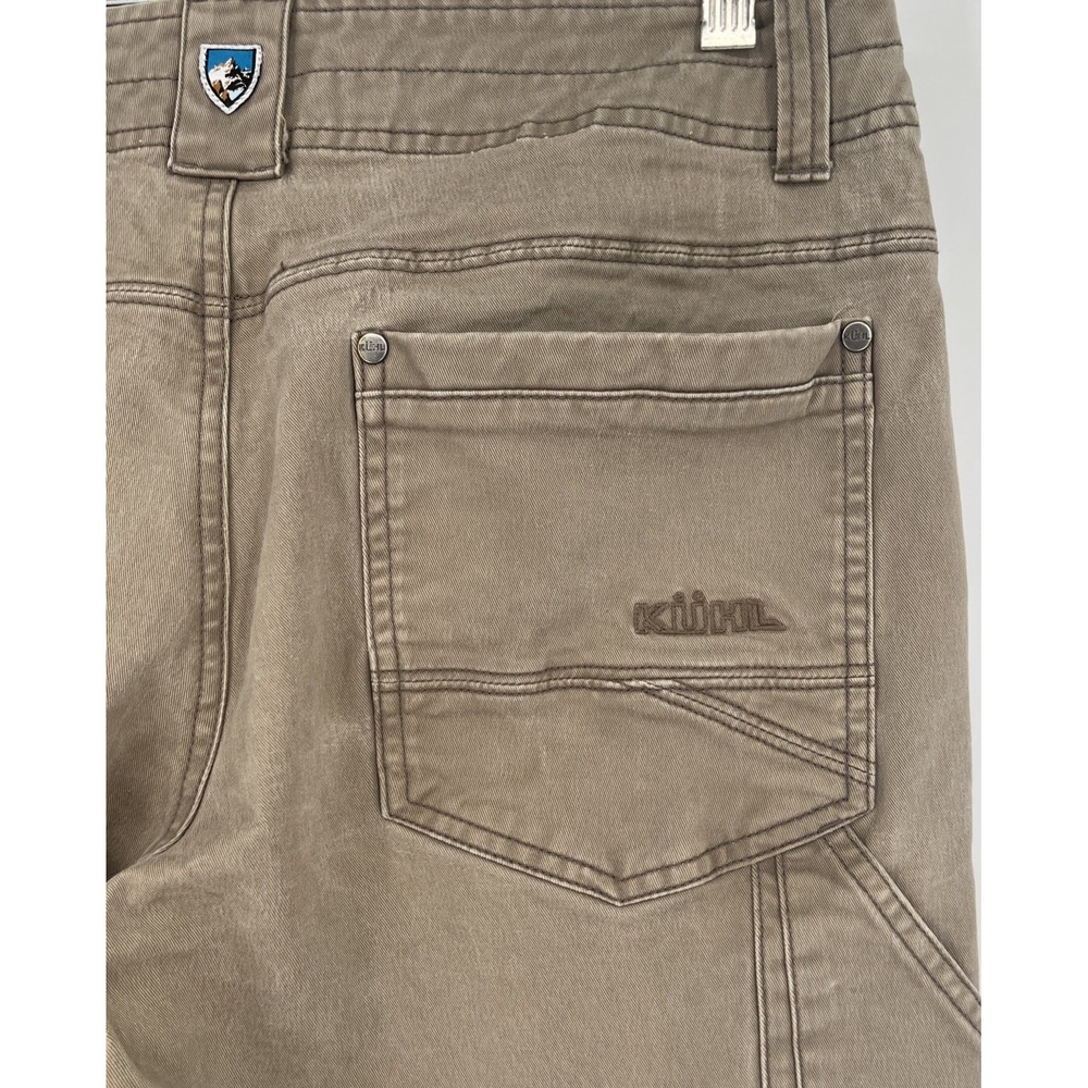 Kuhl Rebel Pants Mens 34x34 Brown Hiking Trail Canvas Camp Fishing Work Chore - Picture 4 of 11